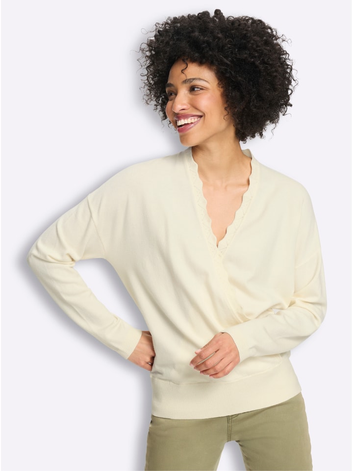 Pullover in champagner