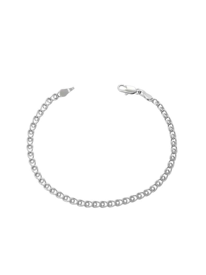 Women Chain Link Bracelet in Silver
