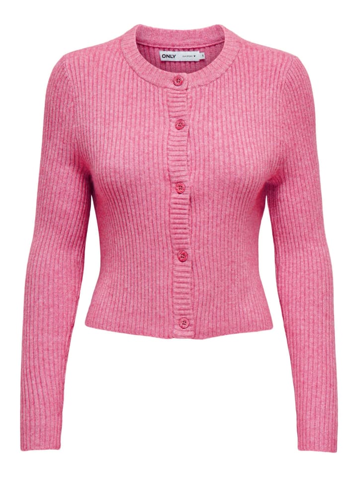 Strickjacke in Carmine Rose