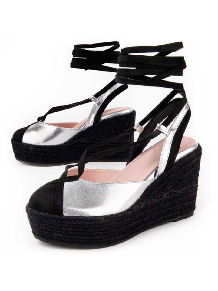 Sandaletten Wedge Sparta Balenci6 in Silber