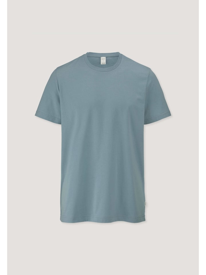 Hessnatur Schlafshirt PURE COTTON aus reiner Bio-Baumwolle in sturmblau