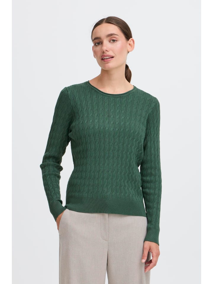 Rollkragenpullover OXSisse in Grün