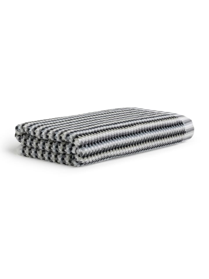 Duschtuch Bliss in silver/black