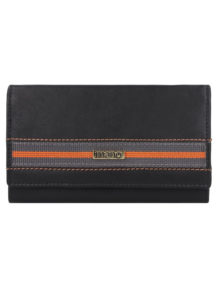 Don Leonardo Geldbörse RFID Leder 16 cm schwarz