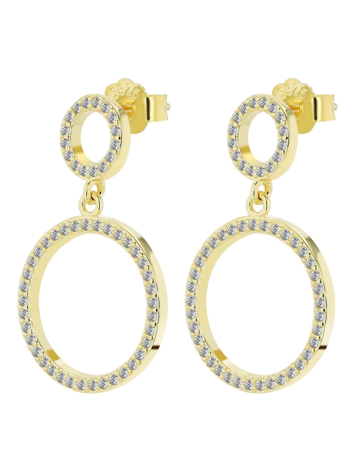 Damen Ohrringe – Ohrstecker aus 925 Silber in gold