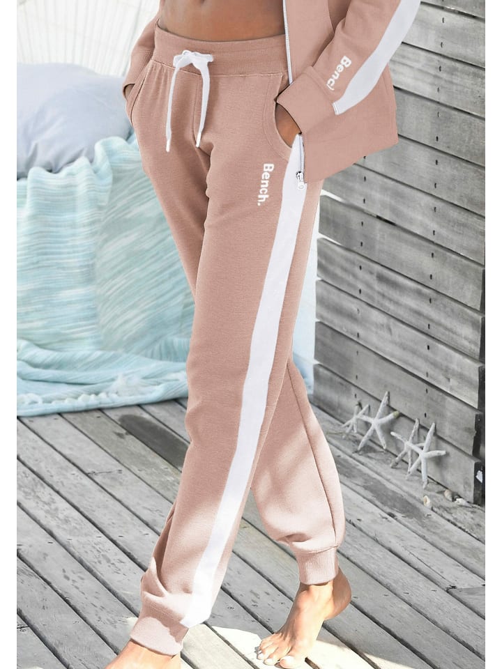 Sweathose in nude-weiß
