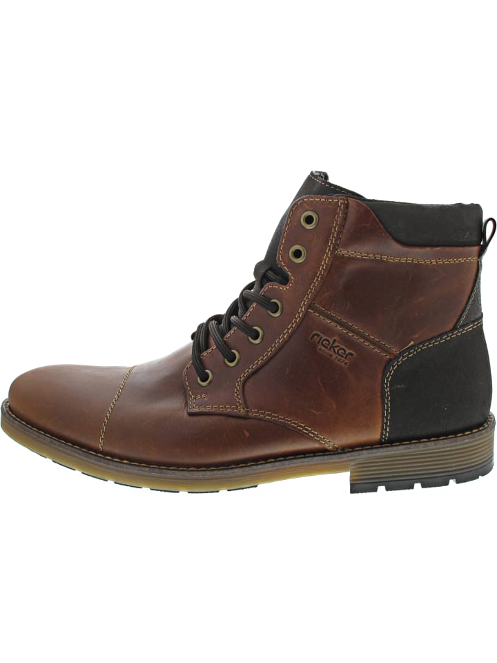 Schnürstiefelette Braun