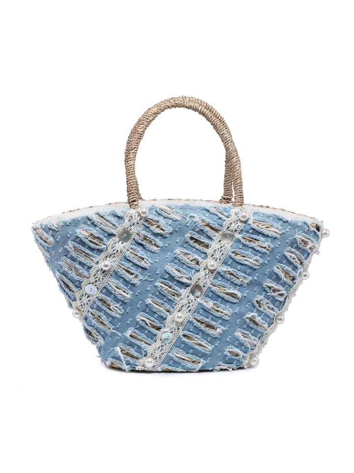 Shopper Tasche in BLU JEANS