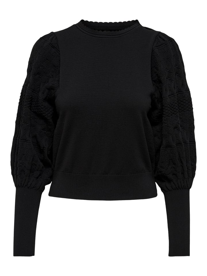 Strickpullover in Black