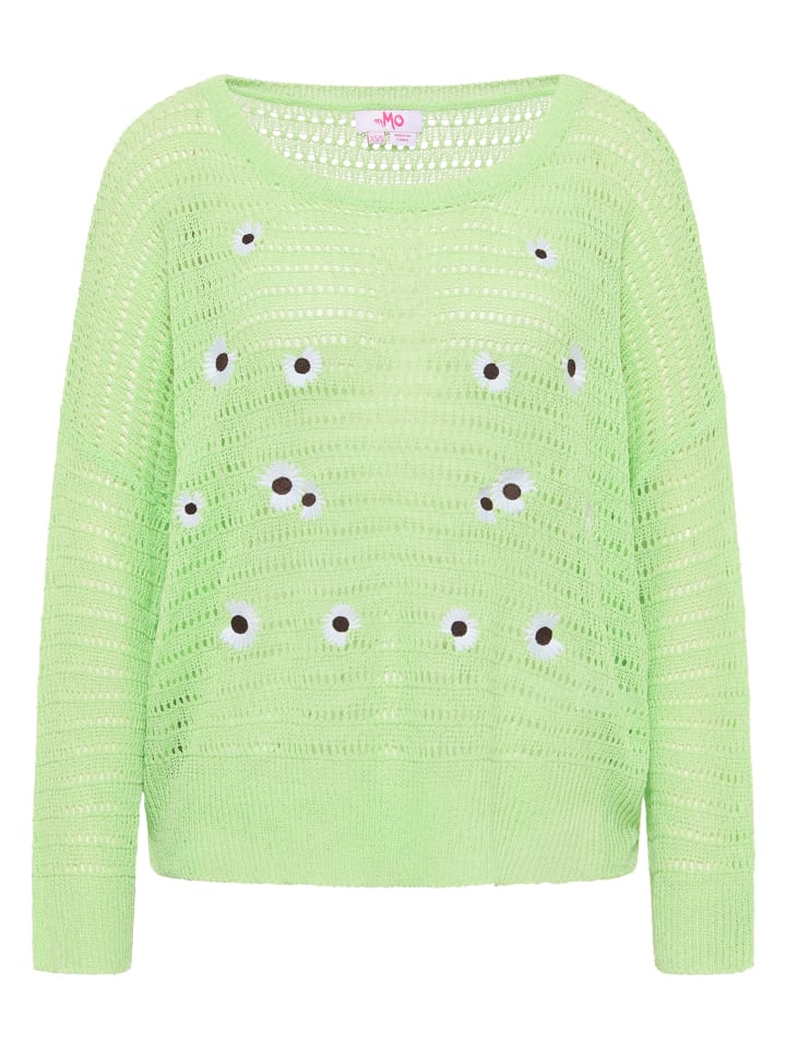 Damen Strick Pullover in Hellgrün