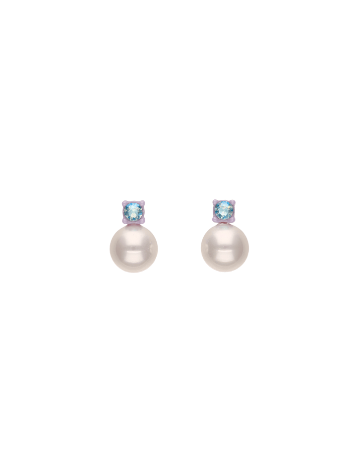 Women Earrings in White Lilac
