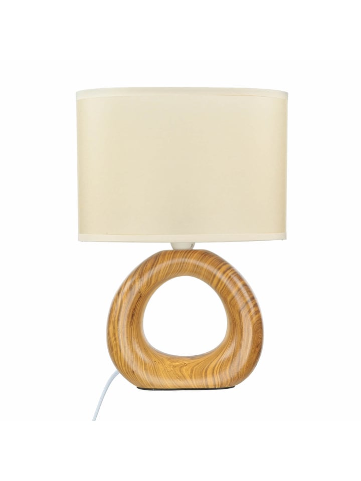 Tischlampe (B)20.3 x (L)12 x (H)28 cm in Braun Beige