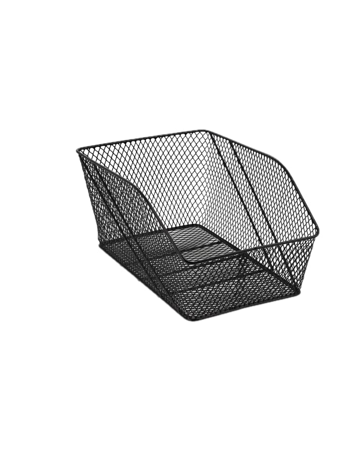 Fahrradkorb in Schwarz - (B)30 x (H)22 x (T)46 cm