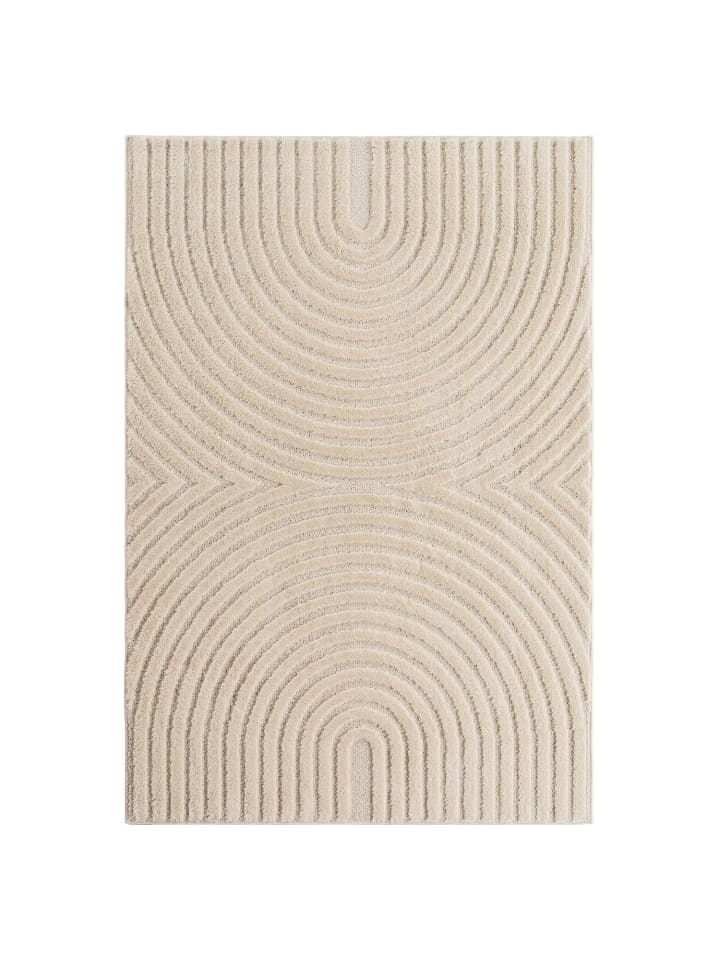 Kurzflor Teppich Art 1122 in Creme
