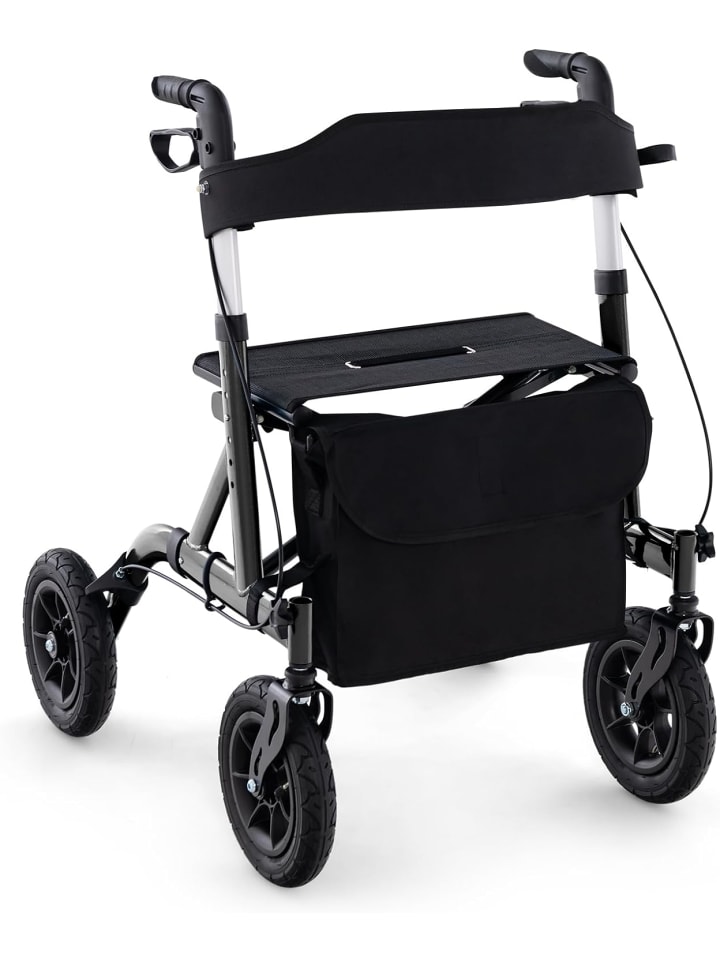 Rollator 2 in 1 in Schwarz