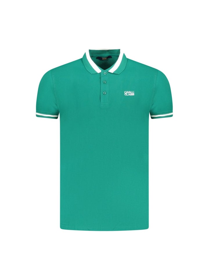 Grün Baumwolle Herren Polo