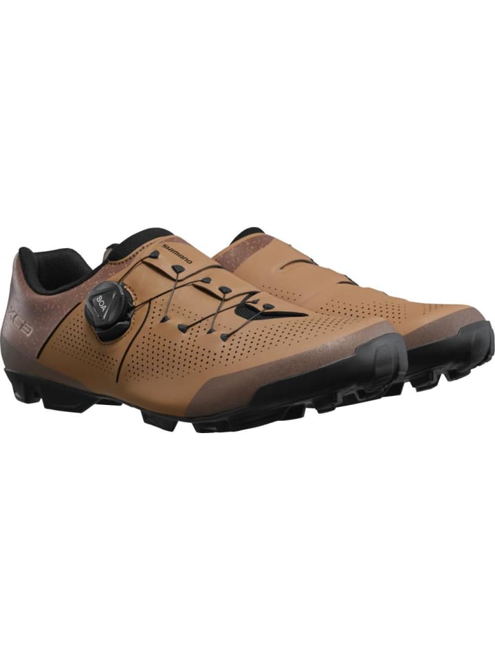 Fahrradschuhe XC302 Herren/Damen MTB SPD 41 Braun - Cross