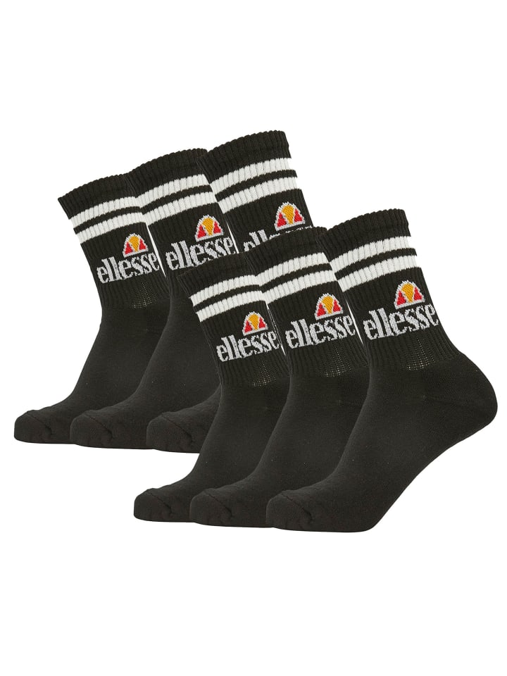 Socken 6er Pack in Schwarz