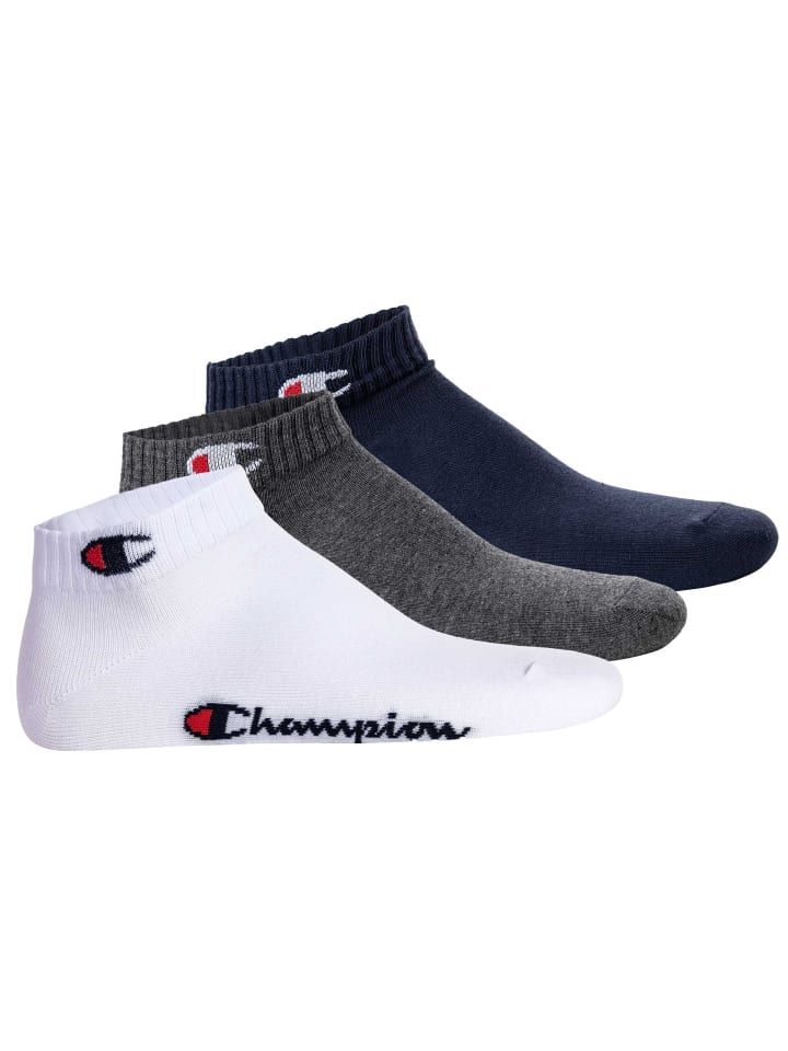 Socken 3er Pack in Blau/Weiß/Grau