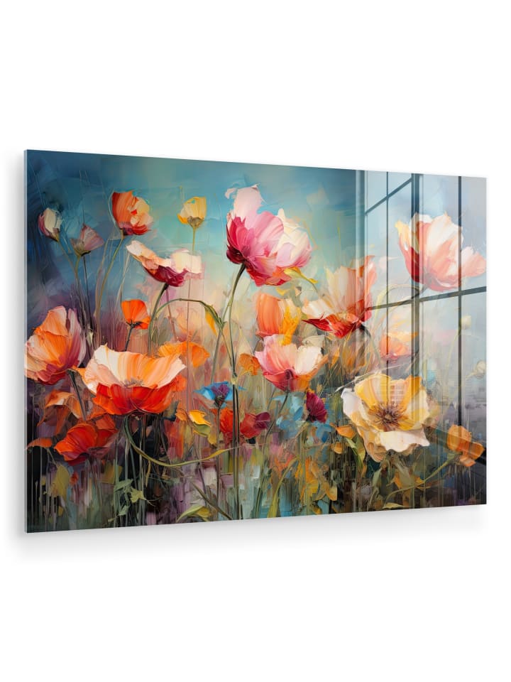 Acrylglasbild Bunte Blumen
