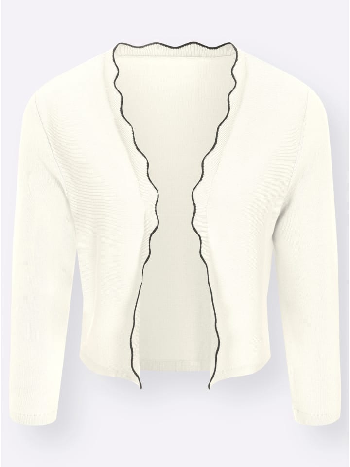 Strickbolero in ecru