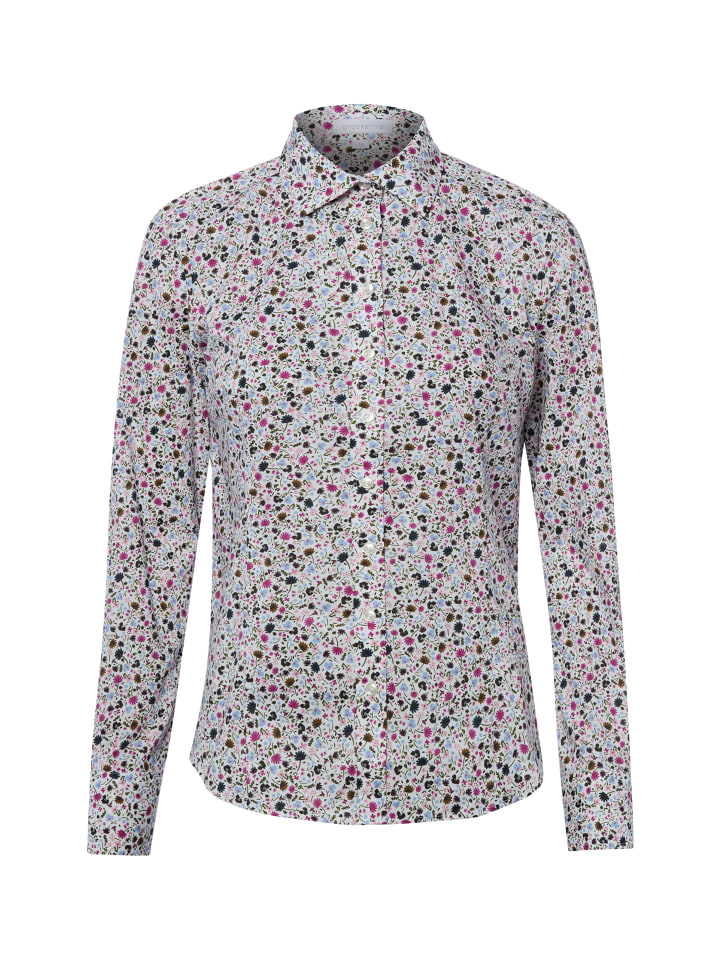 Bluse in weiß lila