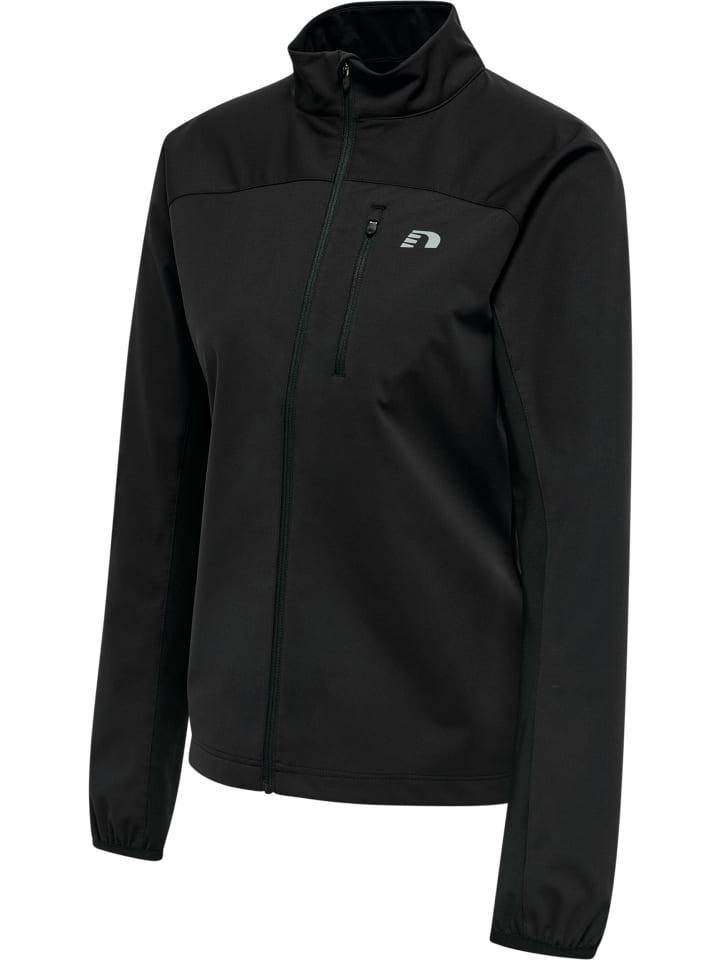 Reißverschluss Jacke Reflektierend Logo Women Core Damen in BLACK