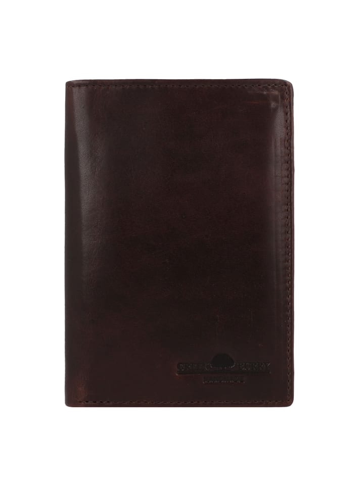 Newport Geldbörse RFID Schutz Leder 12.5 cm coffee