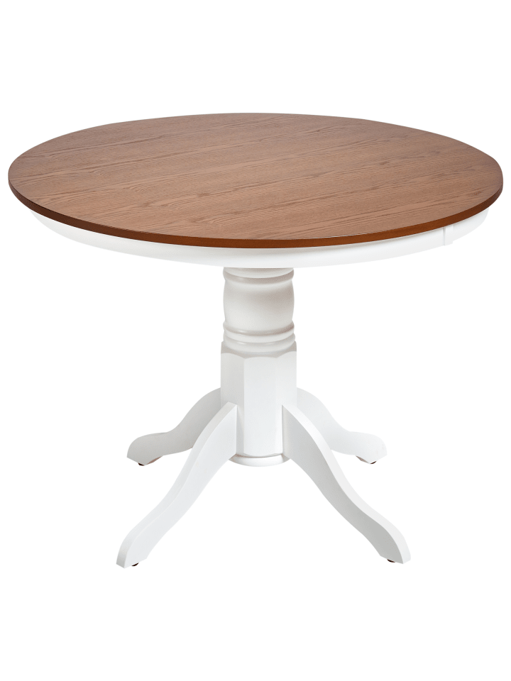 Esszimmertisch AKRON in Braun/Weiß - (W) 100 x (H) 76 x (L) 100 cm