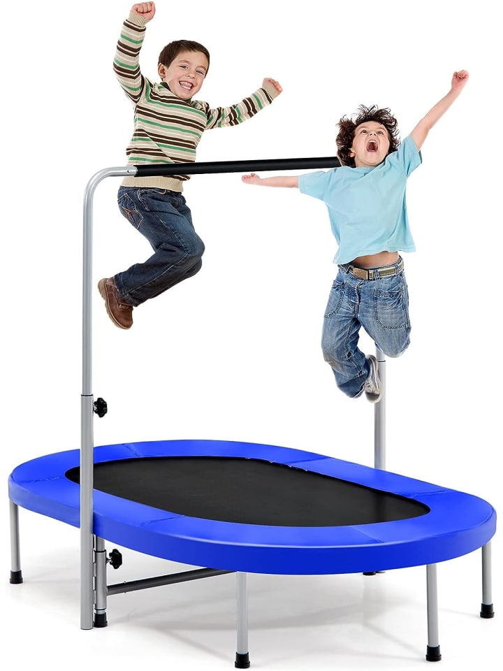 2 Personen Trampolin in Blau