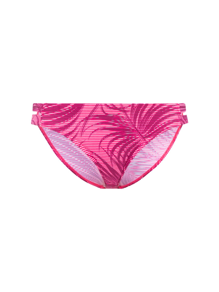 Bikini-Hose in bordeaux-bedruckt