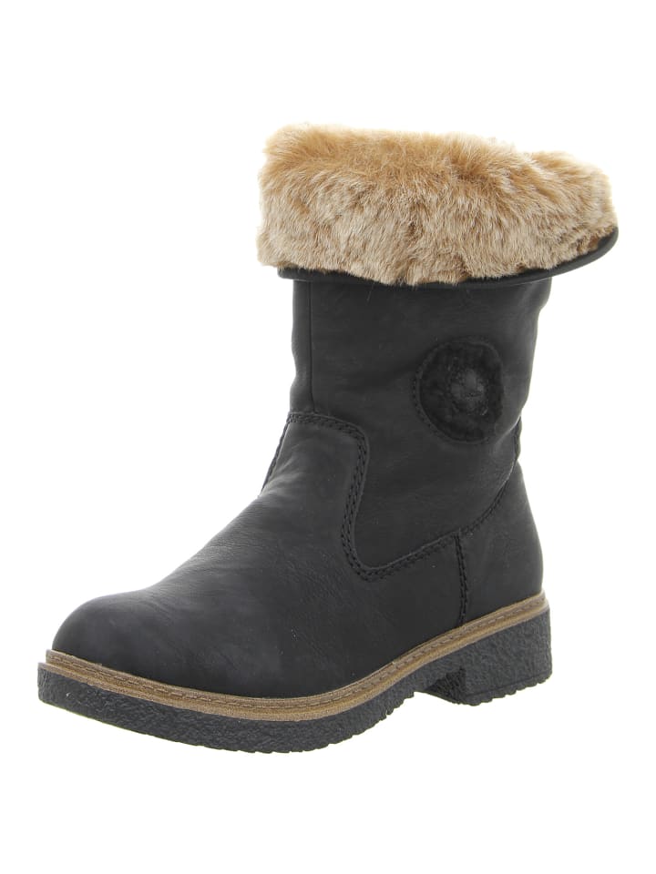 Stiefelette in schwarz