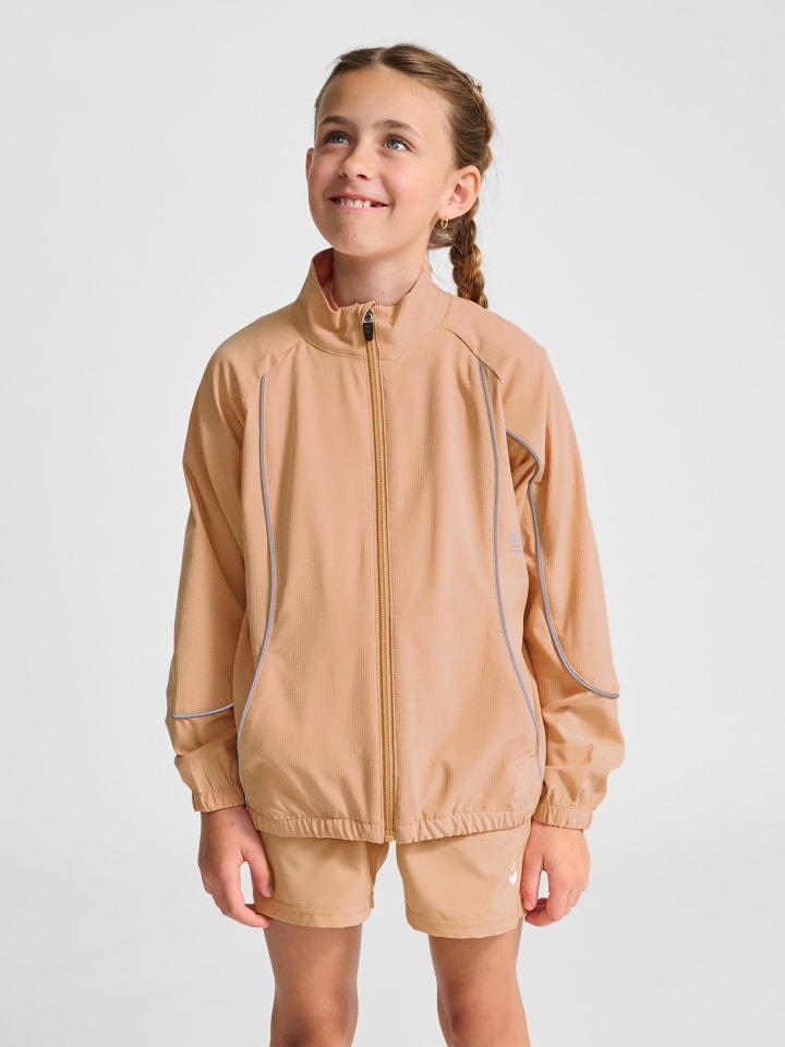 Reißverschluss Jacke Hmljr Woven Lebensstil Kinder in PEACH BLOOM