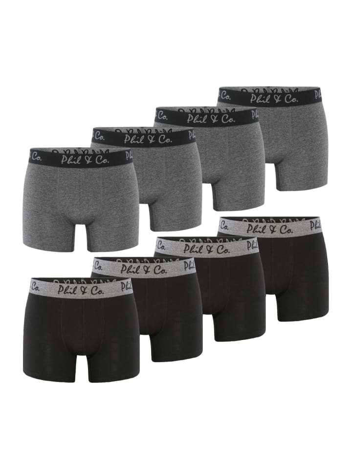 Retroshorts 8-Pack Jersey in schwarz/anthrazit