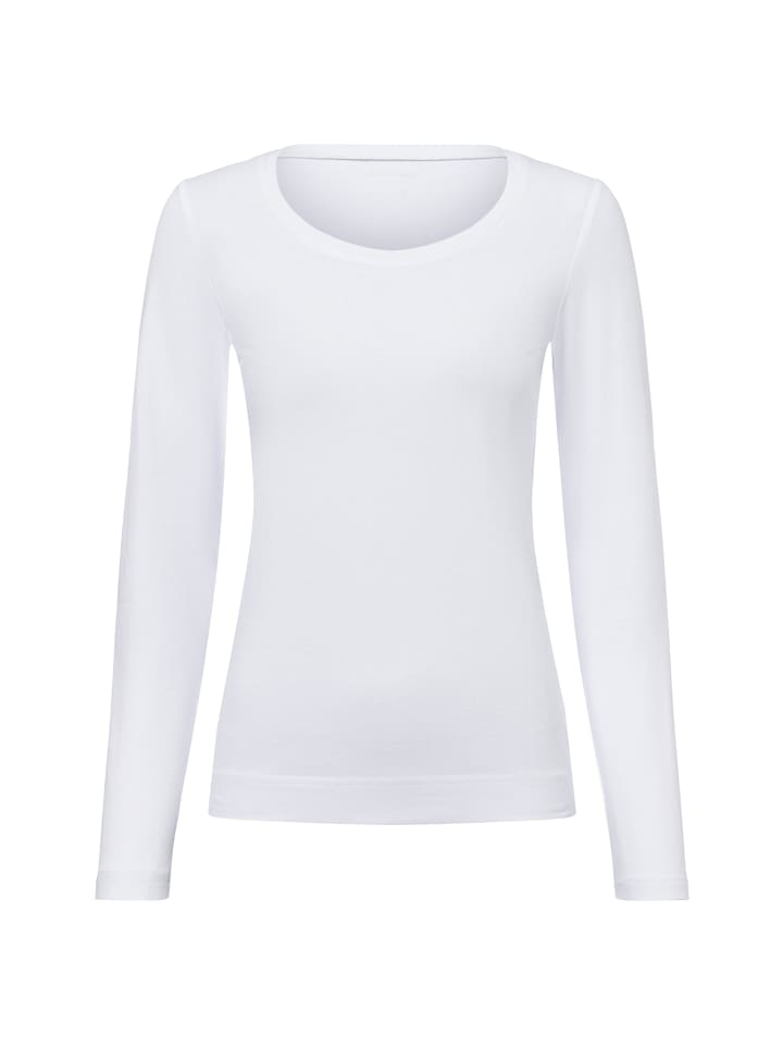 Langarmshirt in weiß