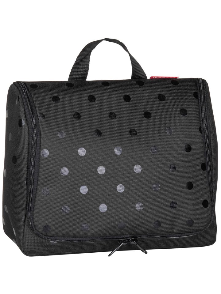 Kulturbeutel Toiletbag XL in Glossy Dots Black