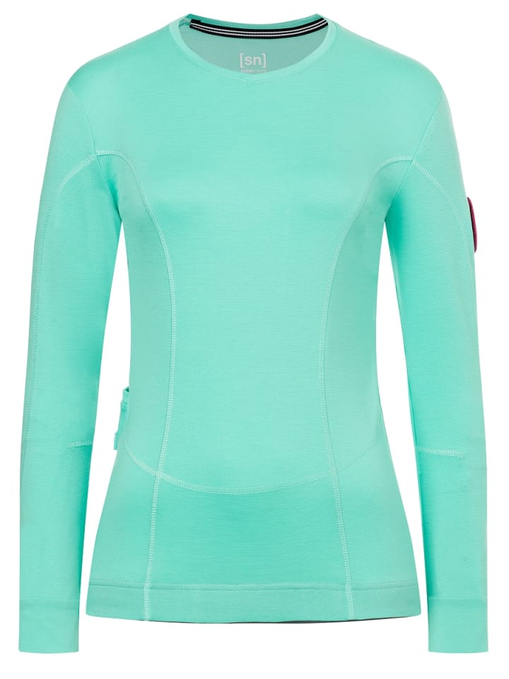 Merino Fahrradtrikot W GRAVA LS in mintgrün