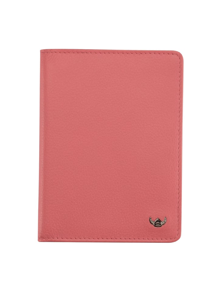 Madrid Ausweisetui RFID Schutz Leder 9 cm koralle