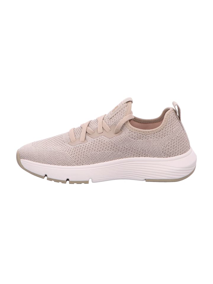 Sportliche Schnürschuhe in Beige