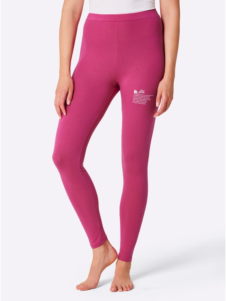 Leggings in fuchsia