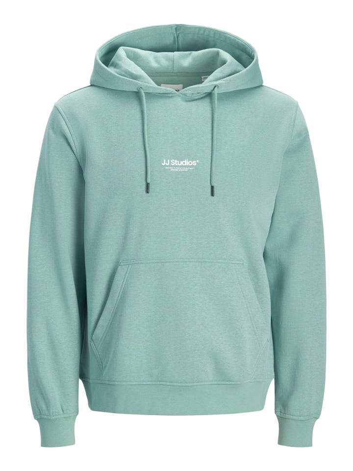 Kapuzenpullover in Mineral Blue