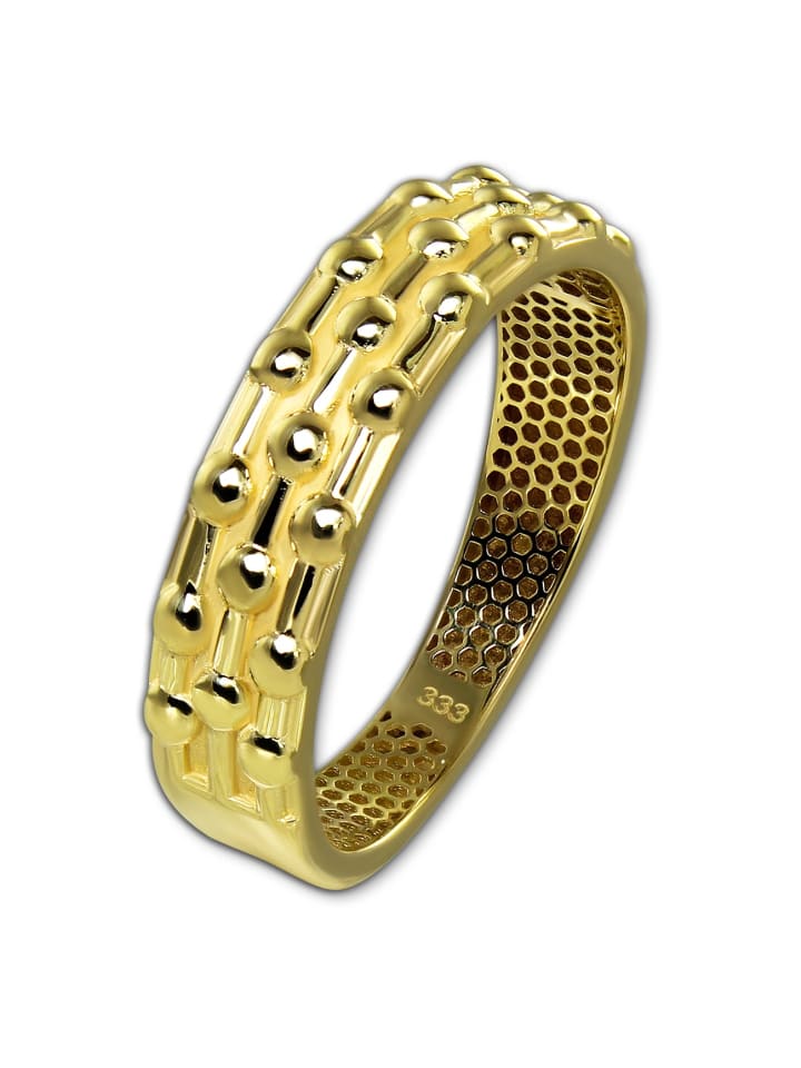 333 Gelbgold - 8 Karat Damen Ringe Dots Fingerring 60 (19,1)