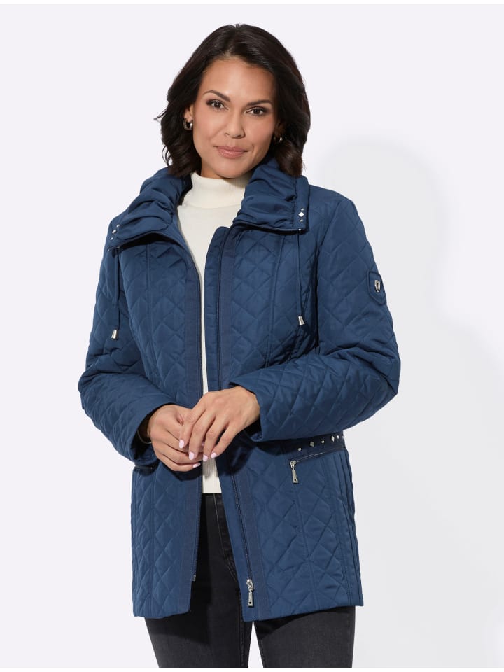 Steppjacke in dunkelblau