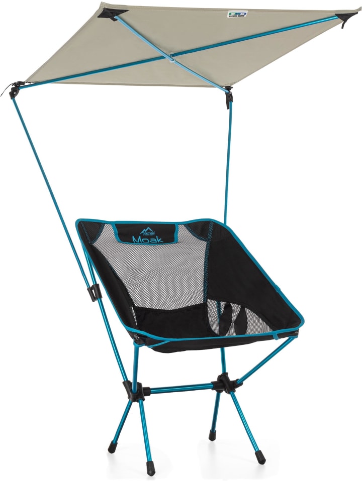 Campingstuhl mit Sonnenschirm Moak in Blau