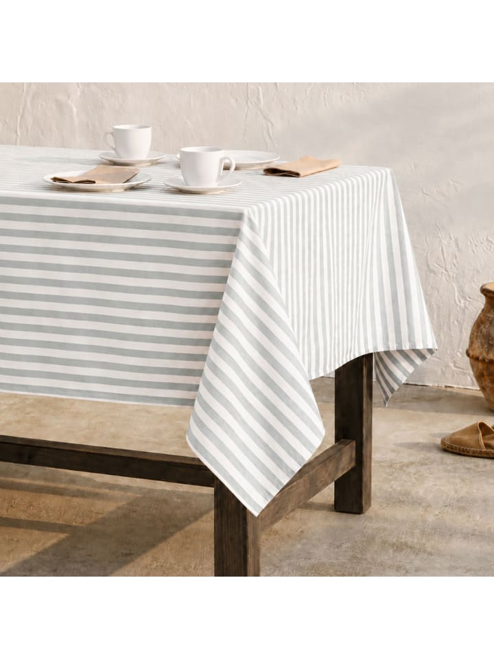 Tischdecke "Alma" in Aquamarin