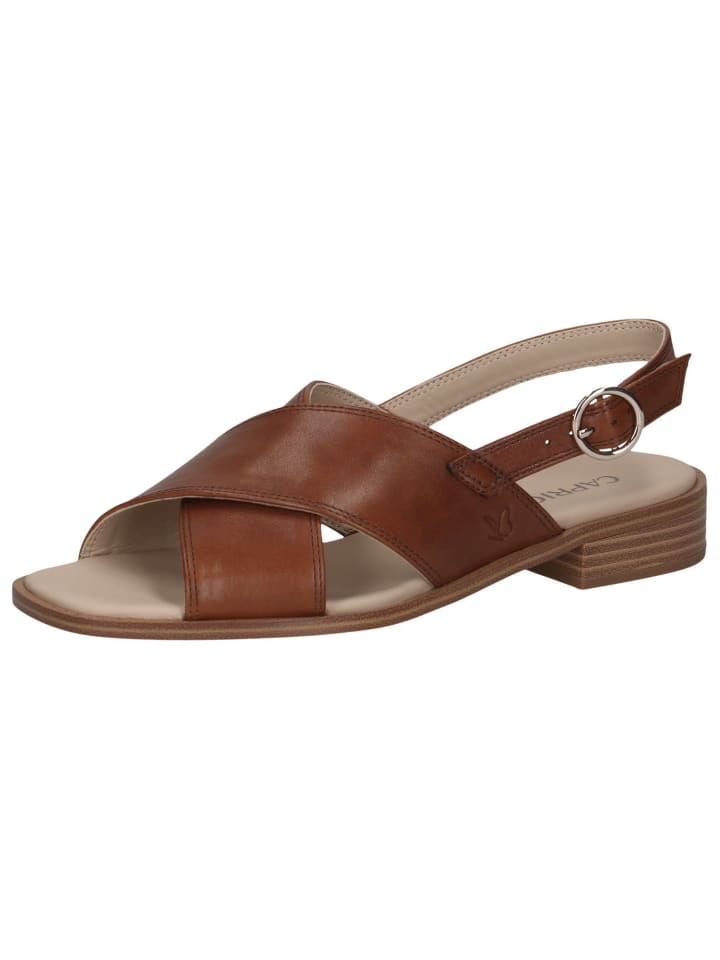 Sandalette in COGNAC NAPPA