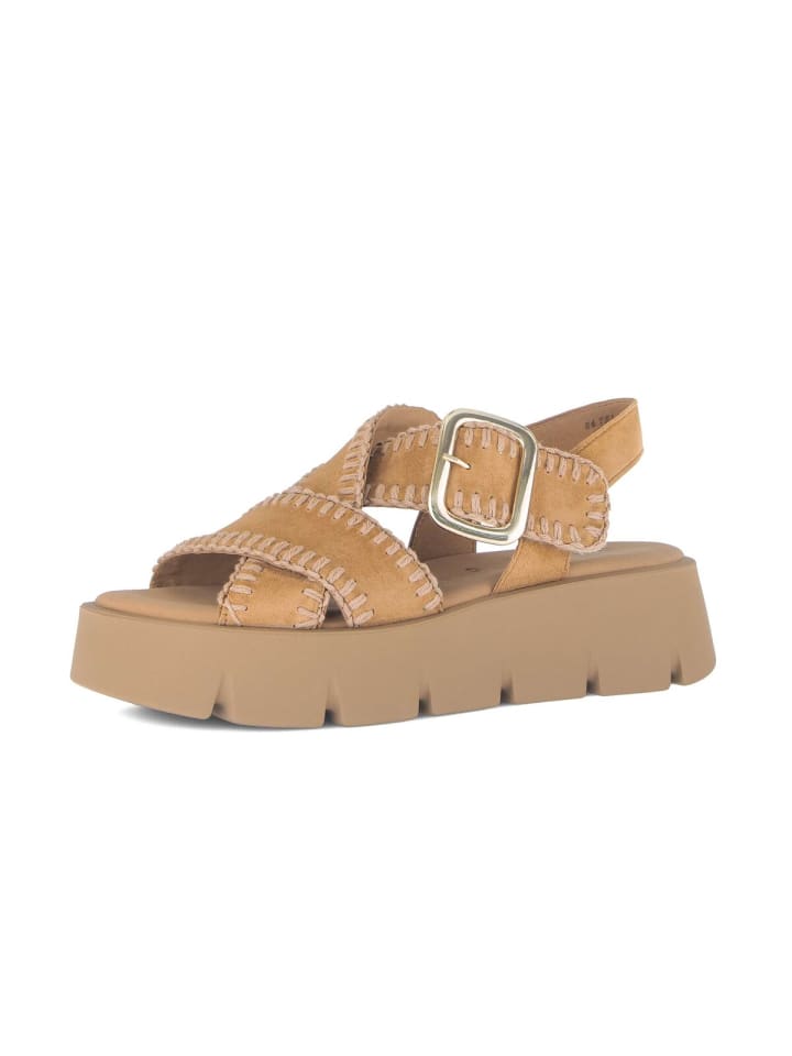 Plateau Sandalen in braun