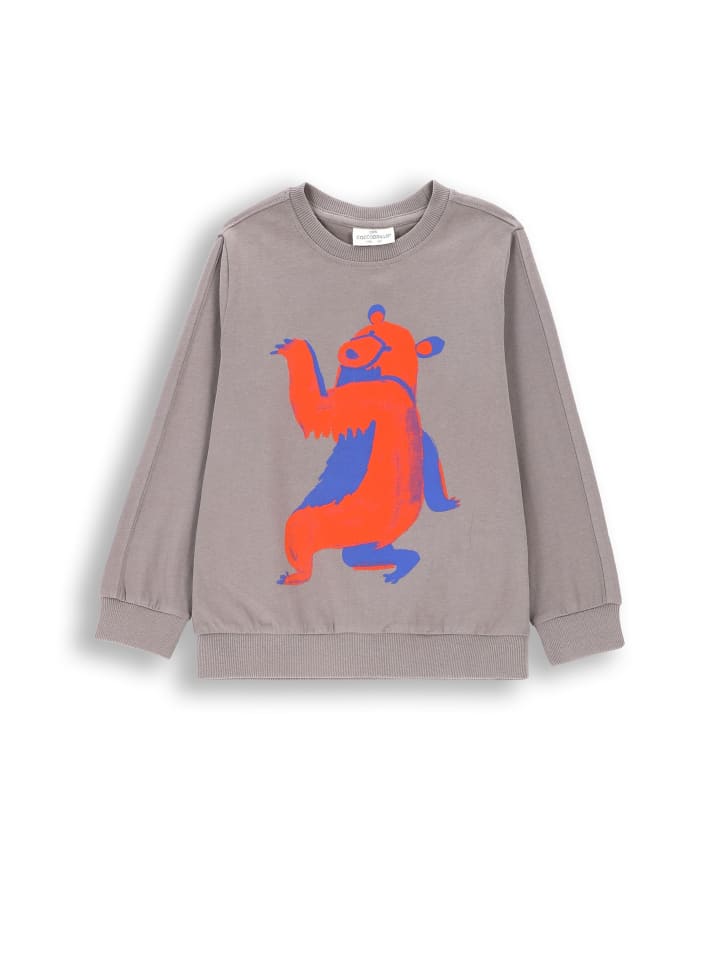 T-Shirt mit langen Ärmeln in grau