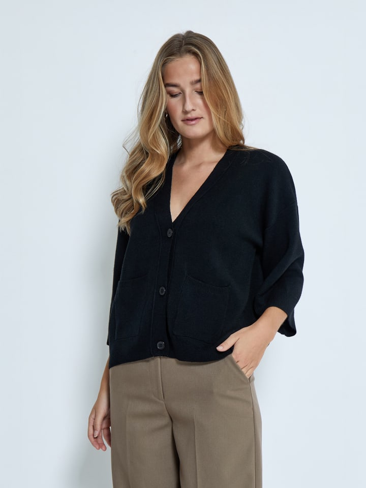 Strickjacke in Black