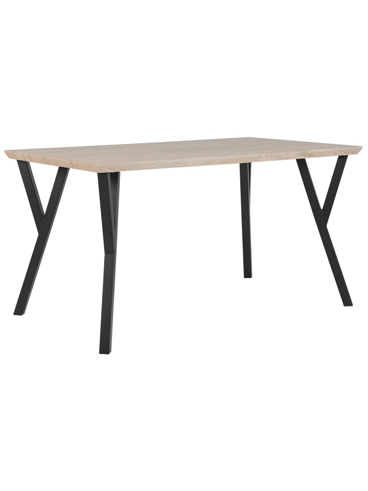 Esszimmertisch BRAVO in Braun/Schwarz - (W) 80 x (H) 75 x (L) 140 cm